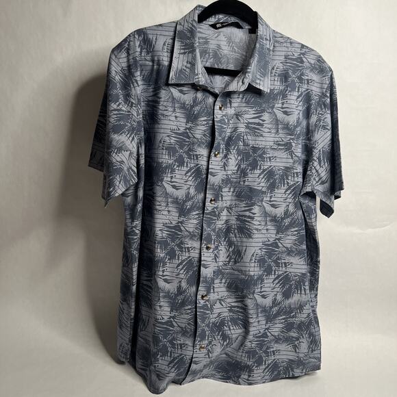 Travis Mathew Men’s Hawaiian Print Short Sleeve Button Up Casual Shirt – Size XL - Picture 4 of 13